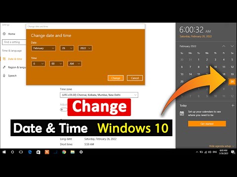 how to change date and time windows 10 | set date and time in windows 10