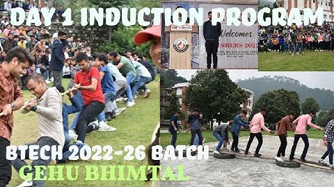 Graphic Era Bhimtal Induction Program | Day 1 | Induction Program 2022-26 B.Tech Btch | GEHU Bhimtal