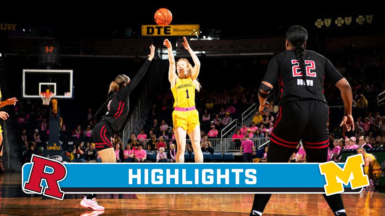 Rutgers at Michigan Highlights Big Ten Women's Basketball Feb. 10