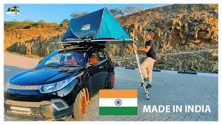 Rooftop Tent - RoofDen Overland. First KUV100 with a Car Rooftop Tent!