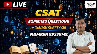 Csat live Lecture | Expected Questions | upsc prelims 2026