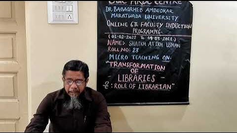 "Micro-Teaching" 6th Faculty Induction programme UGC-HRDC-DR. BAMU