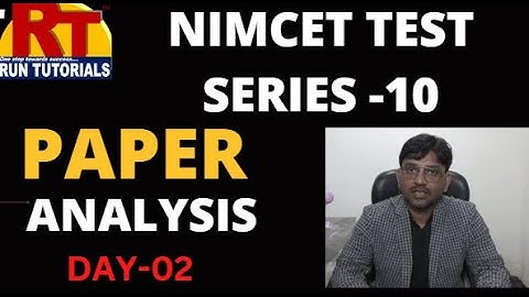 NIMCET Test Series-10 | Day-02| Paper Analysis | NIMCET-2023 | RUN Tutorials | Varanasi