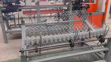 doule wire feeding chain link fence machine with knucked edges