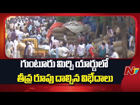 Guntur Mirchi Yard: గుంటూరు మిర్చి యార్డులో తీవ్ర రూపు దాల్చిన విభేదాలు | NTV Telugu - NTVTELUGU