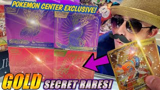 *GOLD SECRET RARES!* We Opened Every New Elite Trainer Box! Pokemon Center Unboxing!