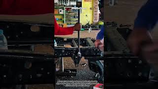 Truck Chassis Repair in Action! Precision Frame Alignment #Shorts #Mechanic #Welding