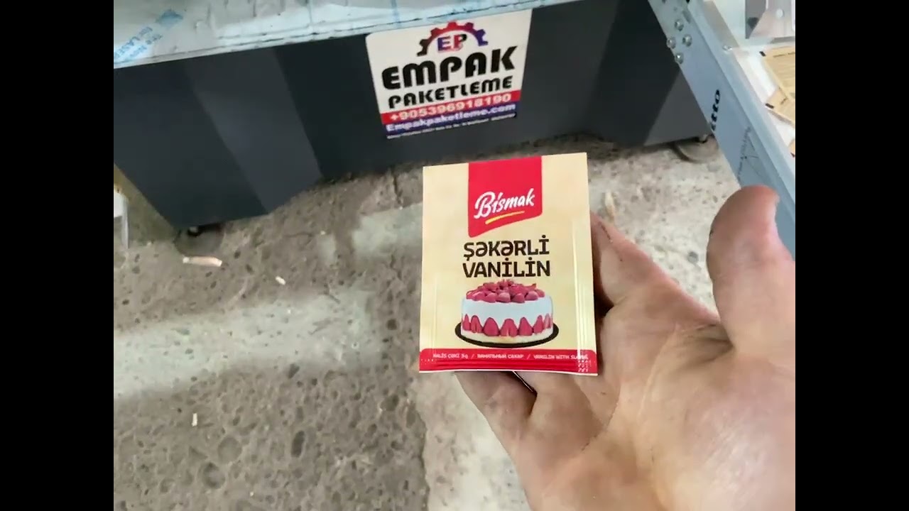 Kabartma Tozu Vanilya Paketleme Makinesi