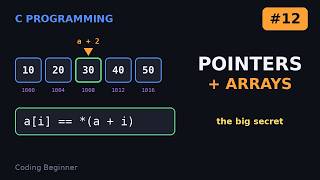 C Programming for Beginners #12: Pointers and Arrays