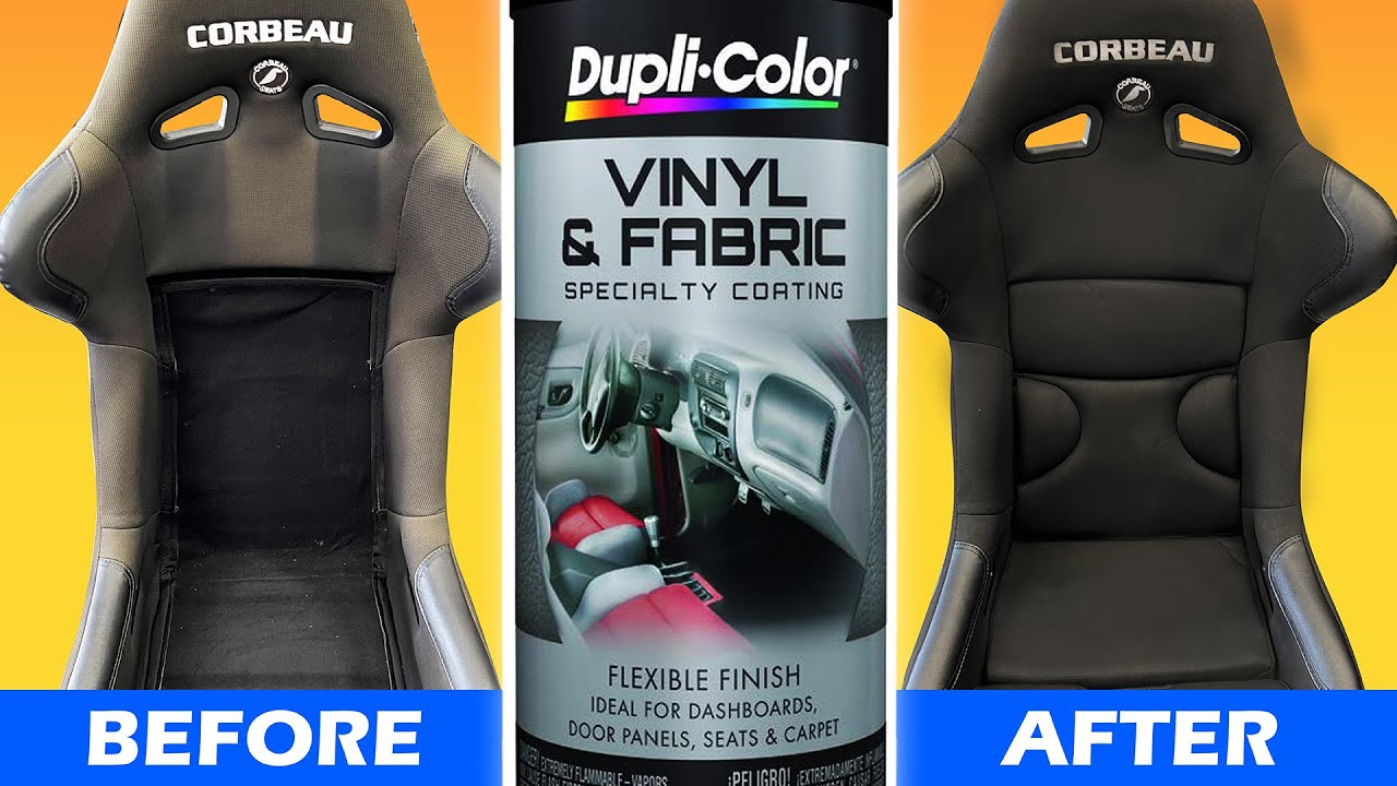 Restoring Sun Faded Fabric Seats With Vinyl & Fabric Paint 