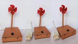 Summer Craft: Table Fan out of cardboard & using USB cable