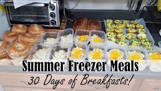 MAKEAHEAD FREEZER BREAKFASTS || 3HOUR FREEZER COOKING SESSION