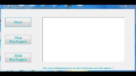 Make your own keylogger in visual basic using visual studio.