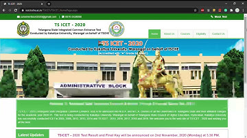 ts icet 2020 results  || rank card download