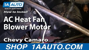 How to Replace Blower Motor with Fan Cage 82-88 Chevy Camaro