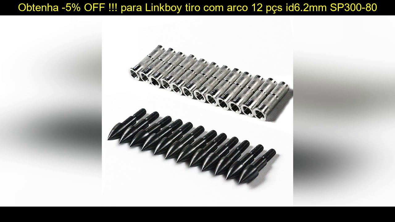 Promo -5% OFF – Linkboy tiro com arco 12 pçs id6.2mm SP300-800 eixos de seta carbono 5 polegada pen