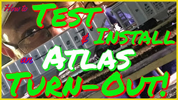 Installing and Testing Atlas Code 80 Turn-Out Switch - N Scale Model Railroad Trains - Kato Locos