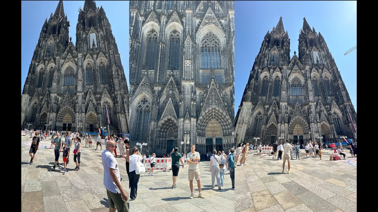 افضل كاتدرائية في المانيا من عام 1248م مدينة كولونيا - 4k