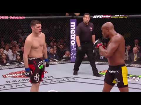 Nick Diaz vs Anderson Silva best highlights with funny taunts