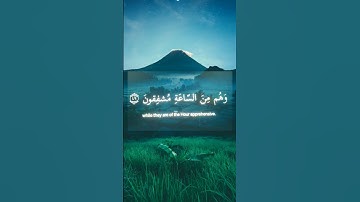 الذين يخشون ربهم بالغيب - سورة الأنبياء - القارئ اسلام صبحي