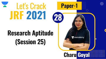 8:30 AM - JRF 2021 | Revision Class by Charu Goyal | Research Aptitude