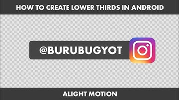How to animate /create lower thirds on Android - Alight Motion