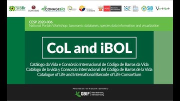 Catalogue of Life CoL and International Barcode of Life Consortium iBOL