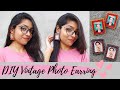 how to make photo earring | diy vintage photo earring | picture jewelry