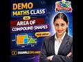 🚀 DEMO MATHS CLASS | AREA OF COMPOUND SHAPES  📞 Book your Online Classes Now!👉Contact: +919646233851
