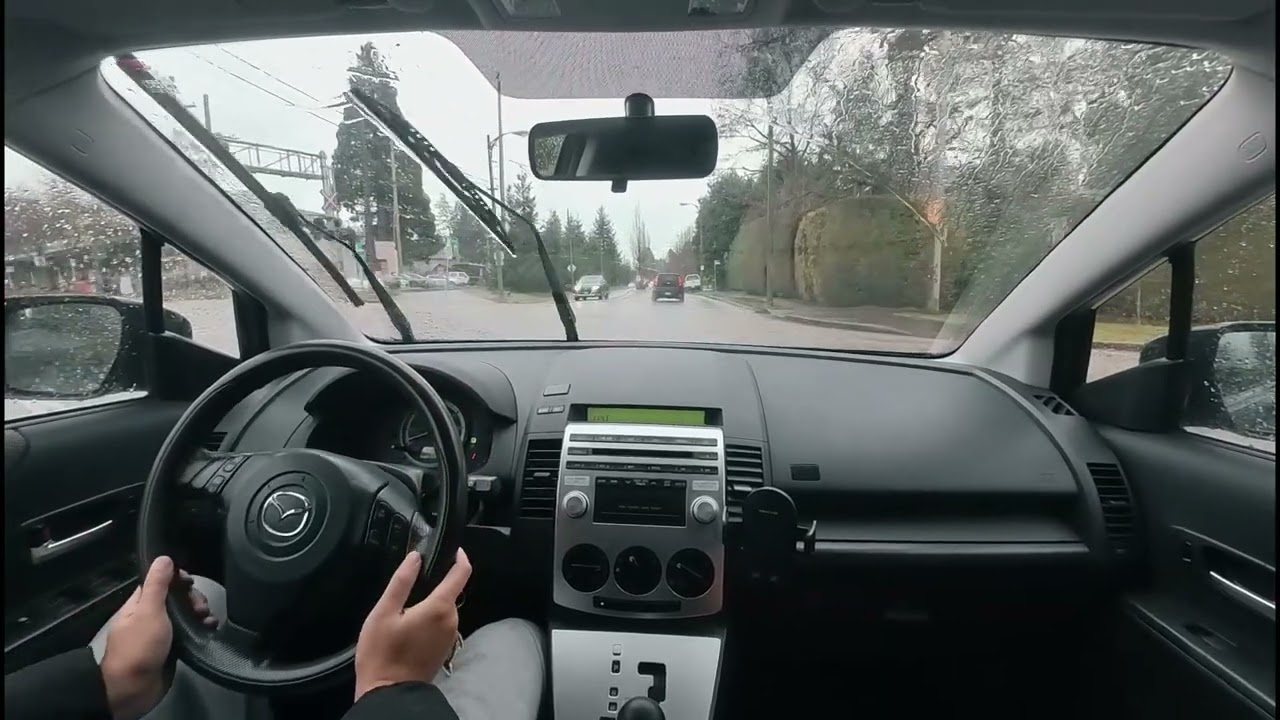 Rainy Drive to Let Your Mind Wander | Ambient ASMR (No Talking, No Music)