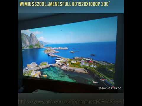 UNBOXING] WIMIUS P20/5000, 😱 UNO DE LOS PROYECTORES FULL HD 1080p NATIVOS  MÁS BARATO DEL MERCADO 