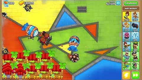 Trying to beat round 80 using only dart monkeys and farms