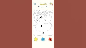Dop 3 : Displace One Part : Level : 11.🤔😂🐤 Color by number #shorts