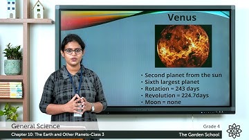 Grade 4 General Science Chapter 10 Class 3 The Inner planets Mercury, Venus, Earth & Mars