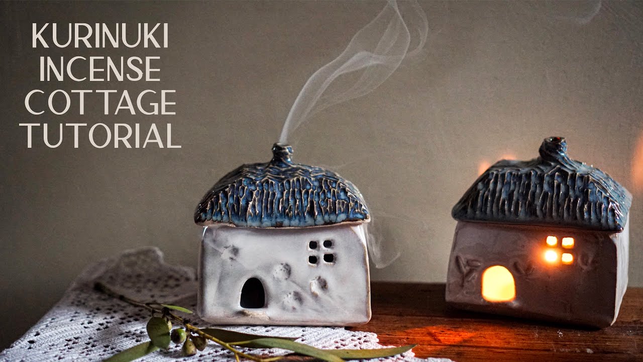 Kurinuki Botanical Incense Cottage Tutorial   How I make my cottages for burning incense cones