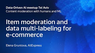Item moderation and data multi-labeling for e-commerce