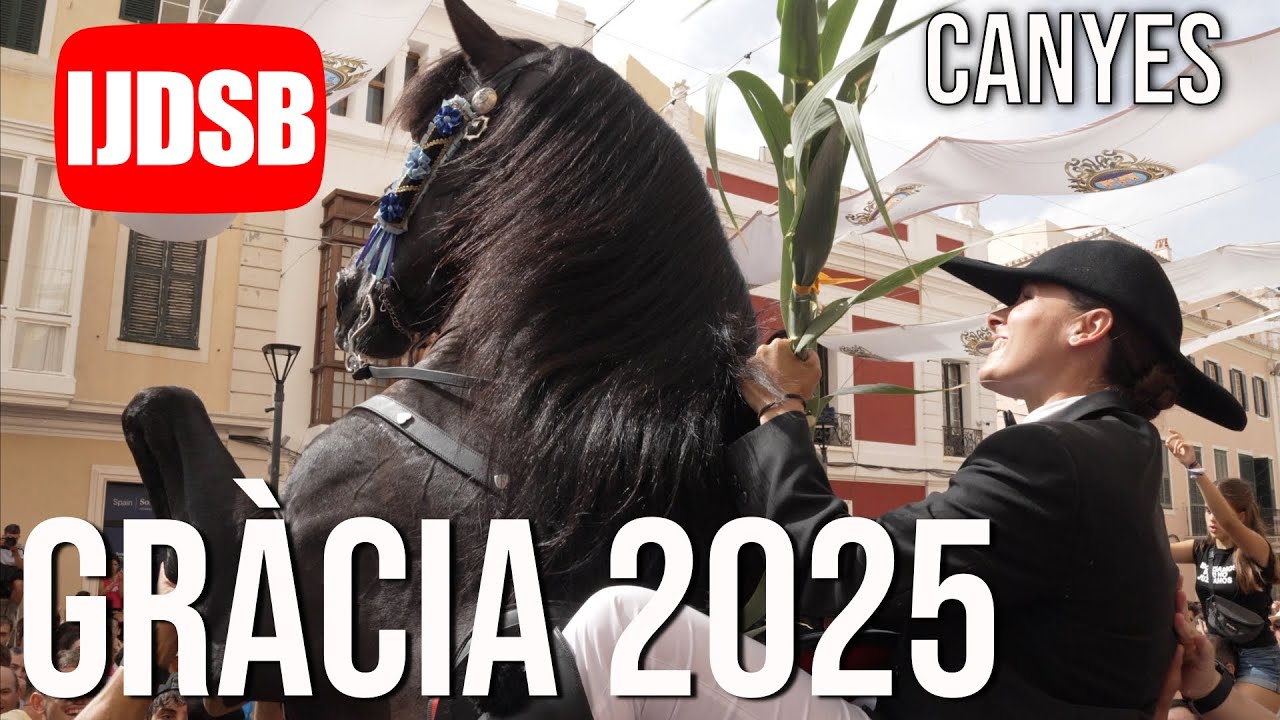 Canyes i despedides 🟡 Dia de Gràcia 2025 ♥️ Maó 🐴 Festes de Menorca 🐴 cavall de raça menorquina