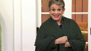 Aran Craft Super Soft Merino Wool 38" X 71" Throw Blanket on QVC screenshot 5