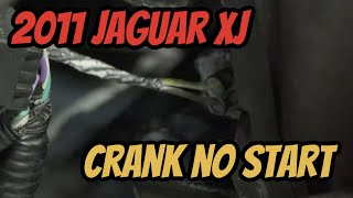 2011 Jaguar XJ - Crank no start diagnosis and fix (with a lot less editing) P0116 P0117 P0660