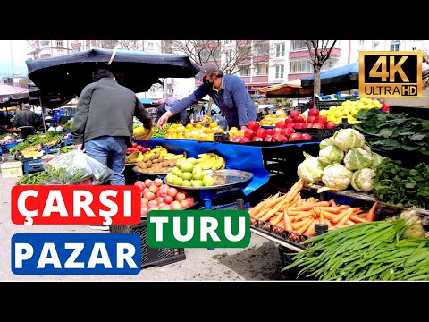 SAMSUN Atakum | Pazar Turu - Sebze&Meyve Fiyatları | Turkish Weekly Market Walking Tour