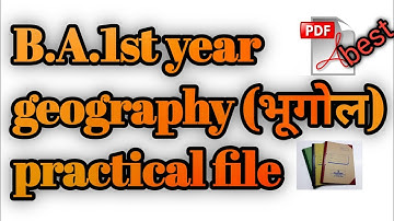 BA 1st year bhoogol practical || geography practical ba 1st year ||