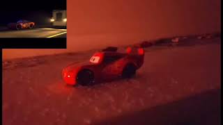 Lightning McQueen gets Lost Stop Motion Side by Side