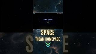 🤯 space theam homepage.