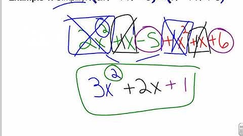 Algebra 1 Unit 5 Lesson 2 Combining Polynomials
