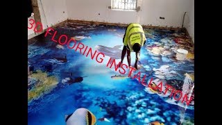 3d flooring installation