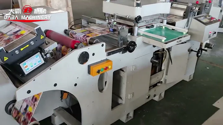 Label high speed printed label flatbed die cutting machine with ultrasonic web guide