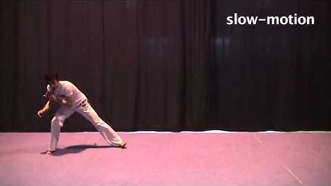 Meia Lua de Compasso -- Capoeira movimento + slow motion