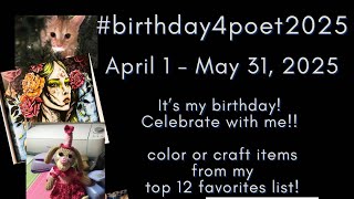 #birthday4poet2025 color and craft my favorite things to celebrate getting old!