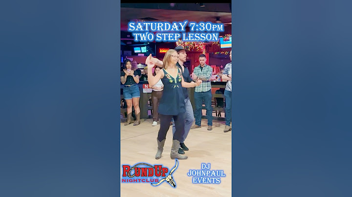 Two-Step lesson at Round Up Nightclub with DJ JohnPaul and Lauren, Saturdays at 7:30pm. #2step