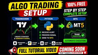 FREE Algo Trading Setup 🤯 TradingView → Python → MT5 Auto Trade Execution! 🚀